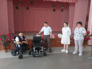 Доброе дело сделано! Вручение кресла-коляски с электроприводом.